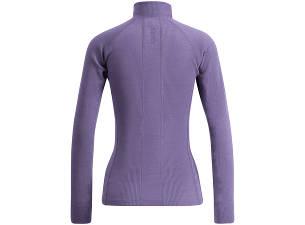 Swix Dame Trøye RaceX Merino 1/2 Zip XL Teknisk ulltrøye Dusty purple 