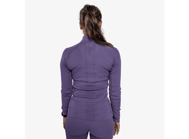 Swix Dame Trøye RaceX Merino 1/2 Zip XL Teknisk ulltrøye Dusty purple 