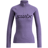 Swix Dame Trøye RaceX Merino 1/2 Zip XL Teknisk ulltrøye Dusty purple