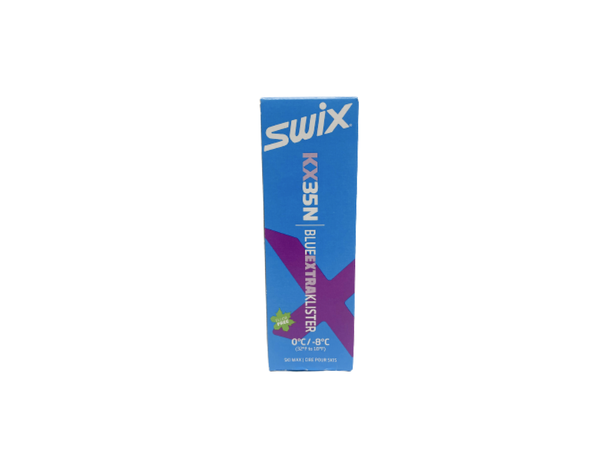 Swix KX35N Blue Extra.Klister, 0C/-8C Klister for grovkornet snø. 