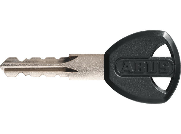 Abus Kjettinglås 4804K/75 Black Enkel sykkellås med nøkkel 