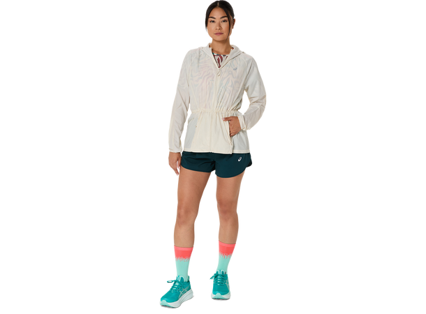Asics Dame Jakke Road Packable XS Reng- og vannavstøtende løpejakke - Bi 