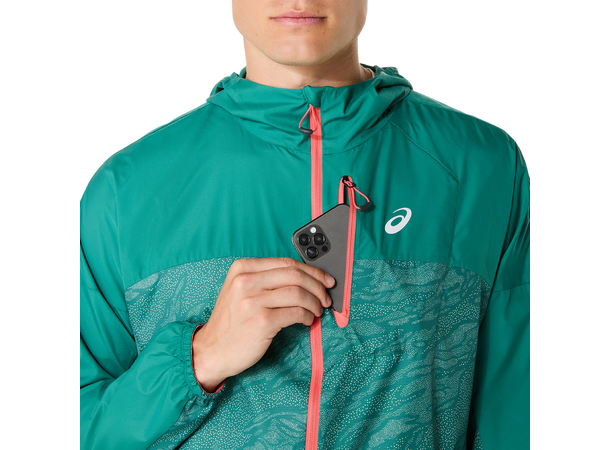 Asics M Jakke Fujitrail  Wind M Allsidig løpejakke i regn og vind - Ra 