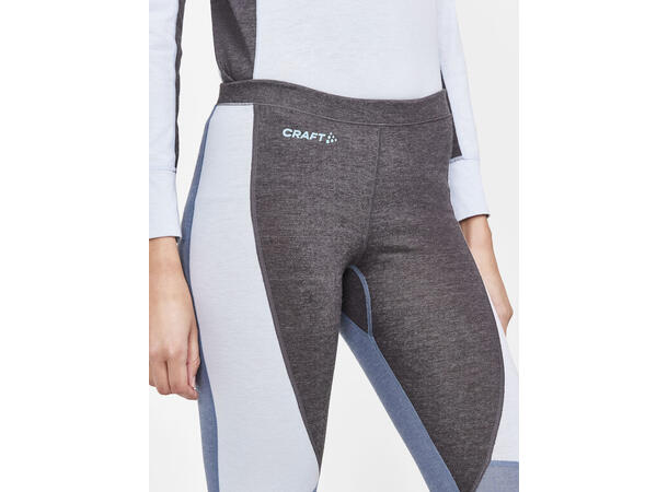 Craft Dame Core Wool Mix Set M Baselayer-Sett Sulfur/Flow 