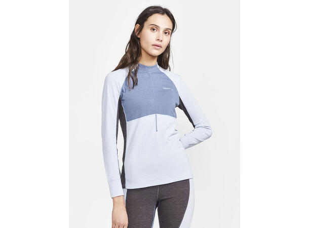 Craft Dame Core Wool Mix Set M Baselayer-Sett Sulfur/Flow 