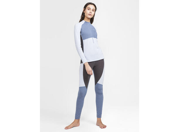Craft Dame Core Wool Mix Set M Baselayer-Sett Sulfur/Flow 