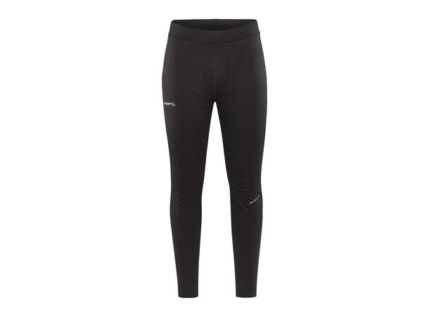 Craft M Tights Adv Essence Warm Wind M Varm tights med vindtett front - Sort 
