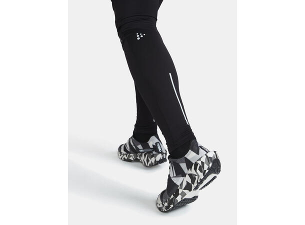 Craft M Tights Adv Essence Warm Wind M Varm tights med vindtett front - Sort 