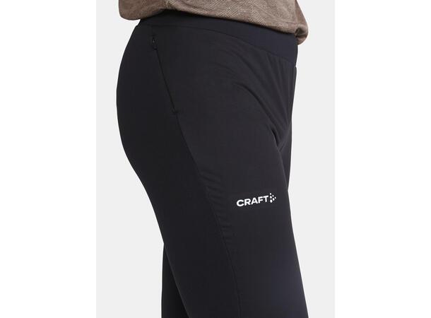 Craft M Tights Adv Essence Warm Wind M Varm tights med vindtett front - Sort 