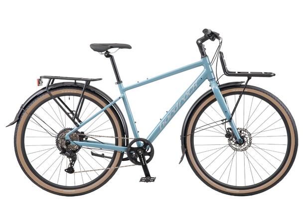 Hard Rocx Hybridsykkel Barcode 18.5" Moderne bysykkel med front bagasjebærer 