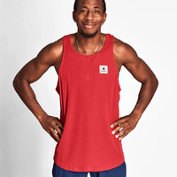 SAYSKY Herre Singlet Reactive Flow L Lett, luftig og stilig løpesinglet - Red