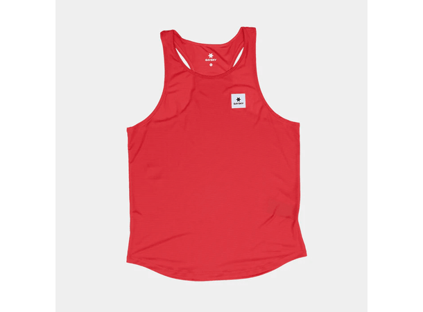 SAYSKY Herre Singlet Reactive Flow L Lett, luftig og stilig løpesinglet - Red 