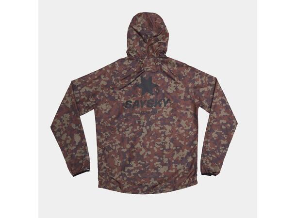 SAYSKY M Jakke Camo Pace M Komfortabel jakke for løping - Brown Aop 