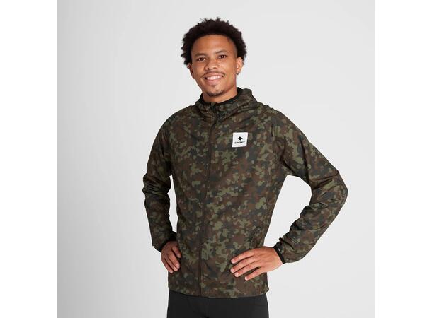 SAYSKY M Jakke Camo Pace M Komfortabel jakke for løping - Brown Aop 