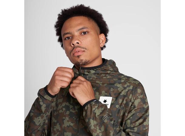 SAYSKY M Jakke Camo Pace M Komfortabel jakke for løping - Brown Aop 