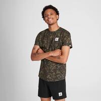 SAYSKY M Trøye Camo Combat SS M Lett og pustende løpetrøye - Brown Aop