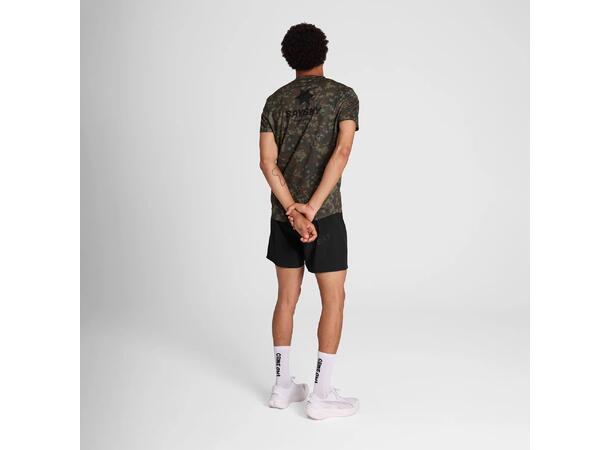 SAYSKY M Trøye Camo Combat SS M Lett og pustende løpetrøye - Brown Aop 