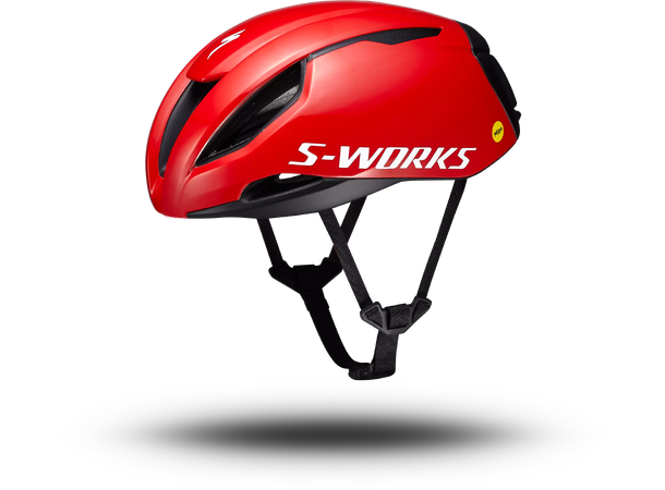 Specialized Sykkelhjelm SW Evade 3 M Den råeste landeveishjelmen - Vivid red 