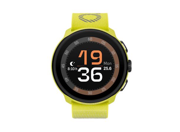 Suunto Run M/Textile Strap Lettveks løpeklokke - Lime 