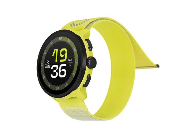 Suunto Run M/Textile Strap Lettveks løpeklokke - Lime 