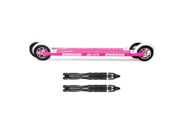 Swenor Skate Pink Rulleski Stabil og slitesterk rulleskipakke 