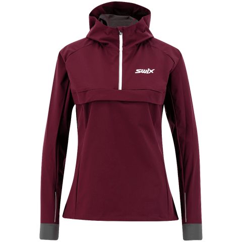 Swix Dame Anorak Motion Tynn anorakk til trening Dark aubergine