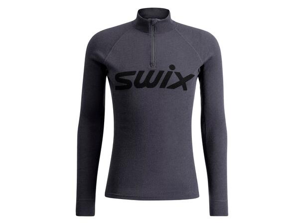 Swix Herre RaceX Merino Half Zip L Varm og pustende ulltrøye - Phantom 