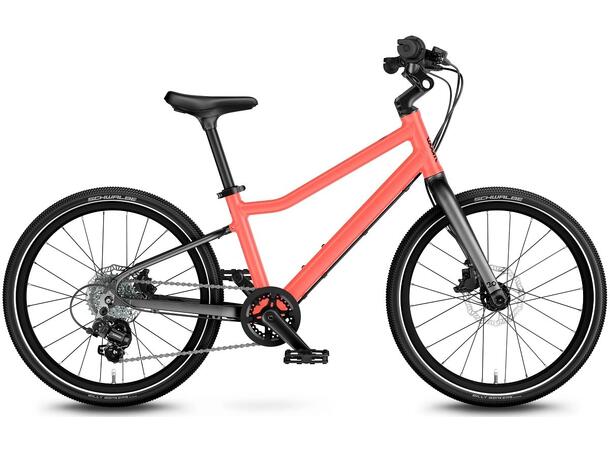Woom 4 Explore Barnesykkel 20" Oransje Optimalisert barnesykkel med skivebrems 
