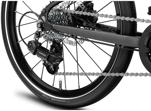 Woom 4 Explore Barnesykkel 20" Oransje Optimalisert barnesykkel med skivebrems 