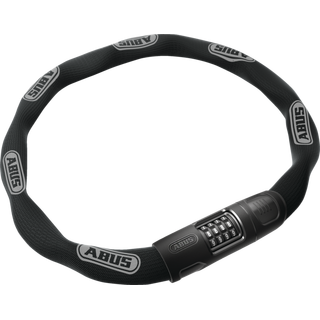 Abus Kjedel&#229;s 8808C/110 Black Sykkell&#229;s i kjetting med kodel&#229;s - Black