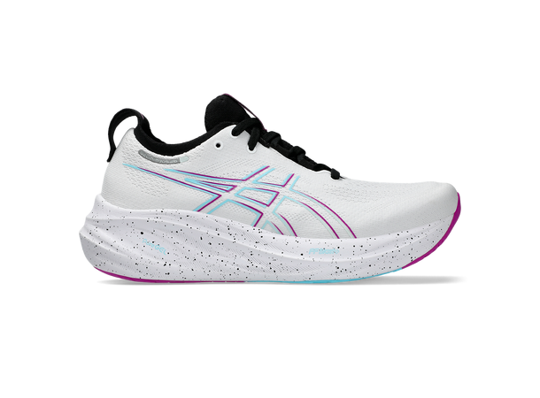 Asics Dame Gel Nimbus 26 42 Mengdesko med god løpsfølelse, Wh/SoSe 