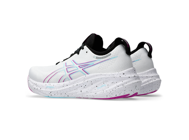 Asics Dame Gel Nimbus 26 42 Mengdesko med god løpsfølelse, Wh/SoSe 