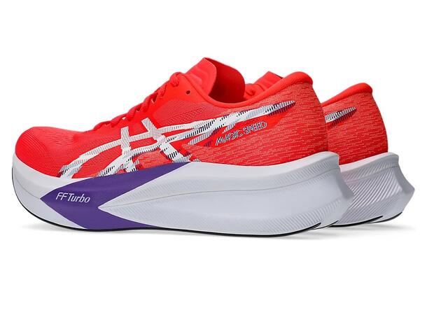 Asics Herre Løpesko Magic Speed 4 43,5 Lett og rask løpesko - FLASH RED/WHITE 