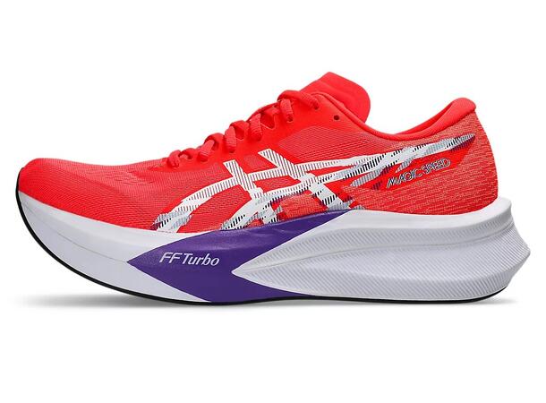 Asics Herre Løpesko Magic Speed 4 43,5 Lett og rask løpesko - FLASH RED/WHITE 