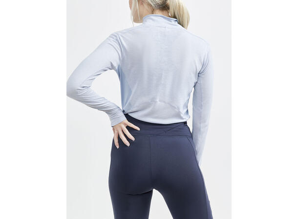 Craft Dame Trøye ADV Subz Wool LS 2 M utviklet for trening i kaldt vær, Sulfu 