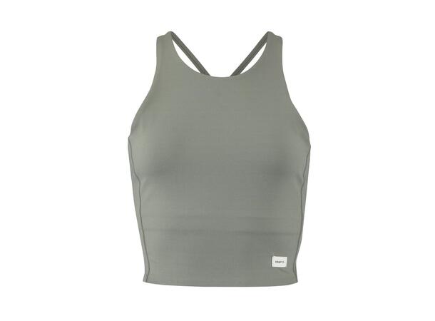 Craft W Singlet Collective Cropped XS myk og elastisk treningssinglet - Leaf 