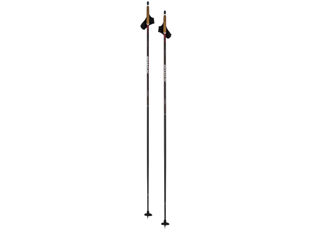 Swix Skistav Dynamic D1 157,5 cm Karbonkompisittstav med korkhånd. og TBS 