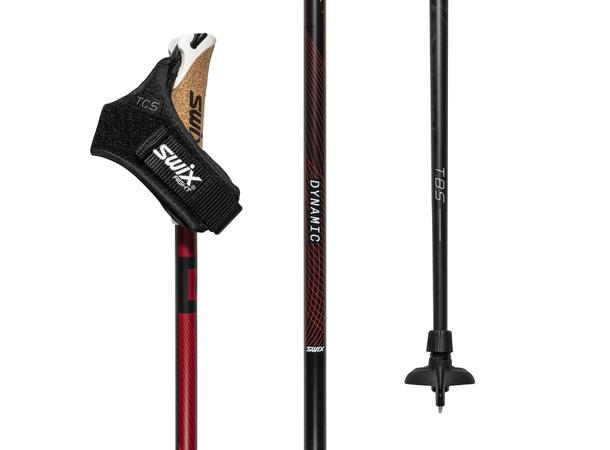 Swix Skistav Dynamic D1 157,5 cm Karbonkompisittstav med korkhånd. og TBS 