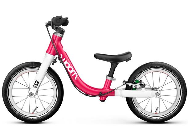 Woom 1 Go Barnesykkel 12" Hot Pink Balansesykkel til barn - 82-100cm 
