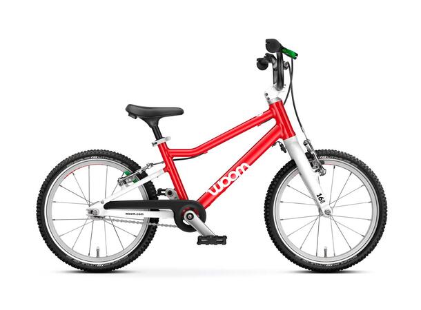 Woom 3 Go Barnesykkel 16" Red Perfekt sykkel for barn 105-120cm 