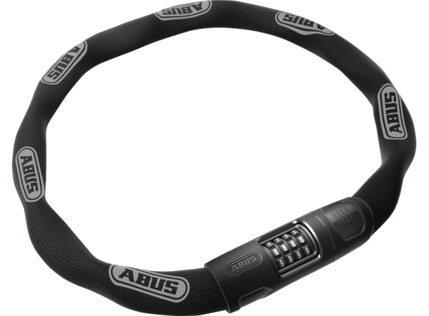 Abus Kjedelås 8808C/85 Sykkellås av kjetting med kode - Black 