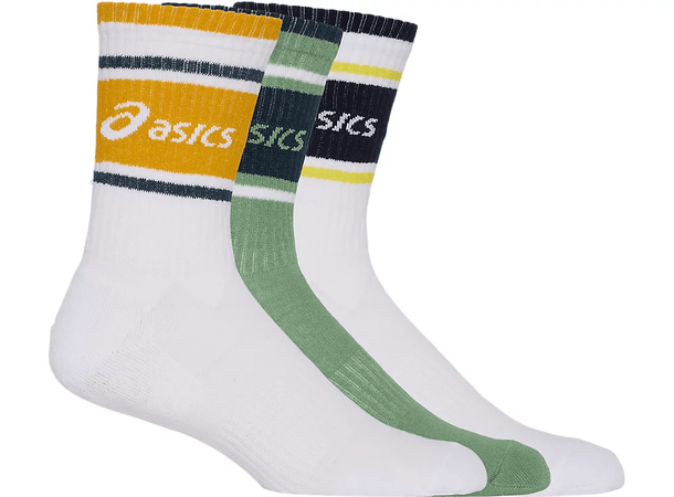 Asics Logo Crew Sock 3pk 35-38 Godt pustrende og myke bomullssokker 