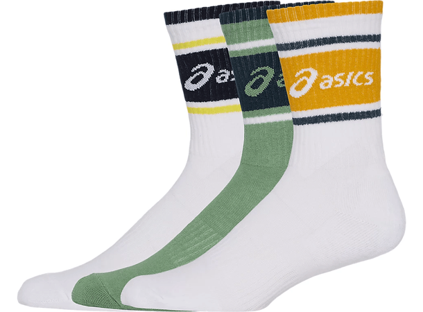 Asics Logo Crew Sock 3pk 35-38 Godt pustrende og myke bomullssokker 