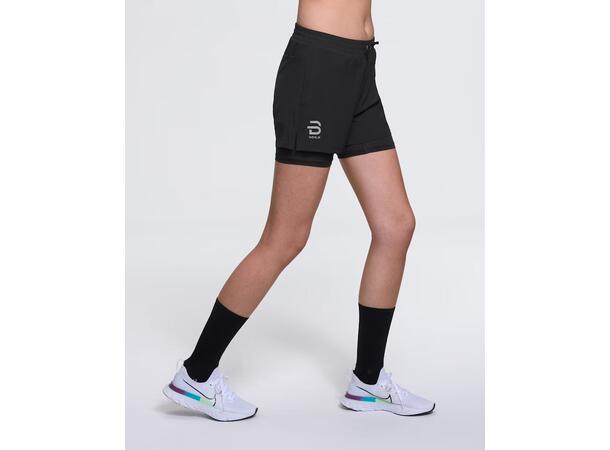 Dæhlie Dame Shorts Run 2in1 M Perfekt løpeshorts med innertights - Bl 