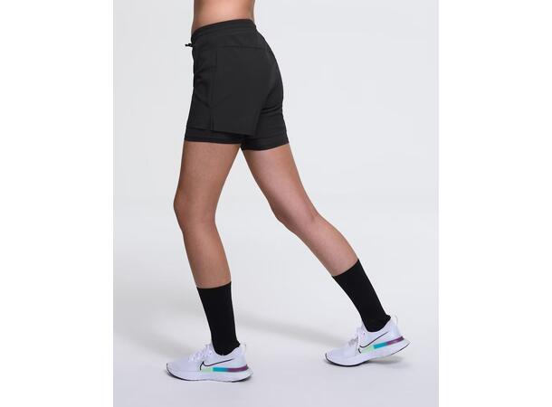 Dæhlie Dame Shorts Run 2in1 M Perfekt løpeshorts med innertights - Bl 