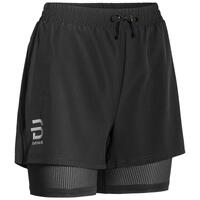 Dæhlie Dame Shorts Run 2in1 M Perfekt løpeshorts med innertights - Bl