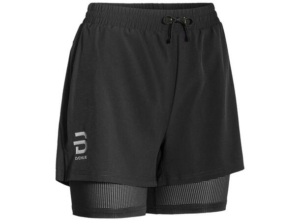 Dæhlie Dame Shorts Run 2in1 M Perfekt løpeshorts med innertights - Bl 