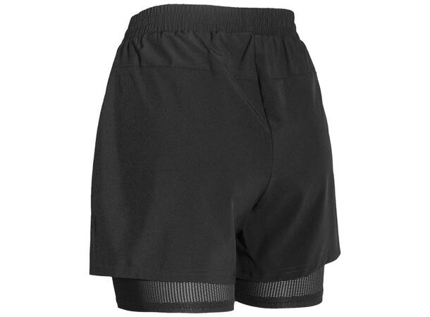 Dæhlie Dame Shorts Run 2in1 M Perfekt løpeshorts med innertights - Bl 