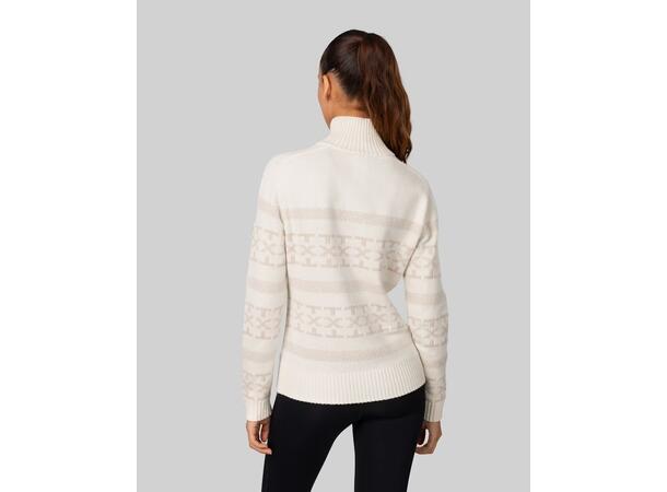Johaug Genser Dalsbygda Halfzip M Tidløs genser med strikkamønster - Tofu 