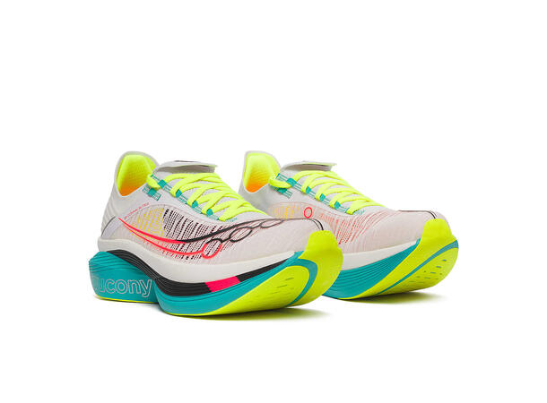 Saucony Løpesko Endorphin Elite 2 43 Konkurransesko med karbonplate - WHT/MUT 
